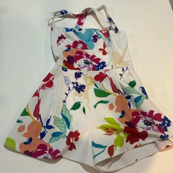 Black Halo Stretch Techno Emerson Romper - Picture 6 of 12